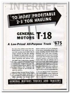 general motors truck company 1934 t-18 low priced trucks vintage ad