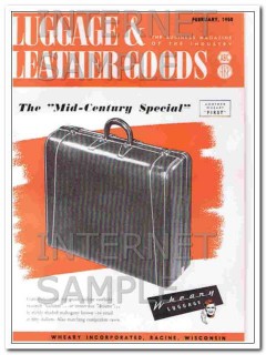 Wheary Inc 1950 Vintage Ad Luggage Mid-Century Special Magazine Cover