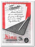 King Leathers Inc 1950 Vintage Ad Sincere Thanks Retail Biggest Year