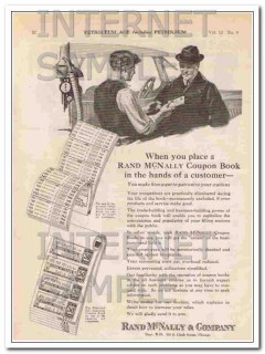 rand mcnally and company 1924 customer coupon book vintage ad  rand mcnally and company 1924 customer coupon book vintage ad