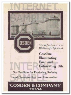 Cosden Company 1924 Vintage Ad Petroleum Oil Produce Refine Transport