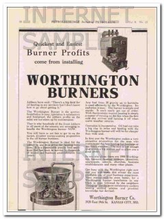 Worthington Burner Company 1921 Vintage Ad Oil Profit Quickest Easiest Worthington Burner Company 1921 Vintage Ad Oil Profit Quickest Easiest