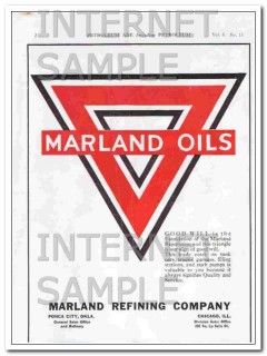 marland refining company 1921 good will is the foundation vintage ad marland refining company 1921 good will is the foundation vintage ad