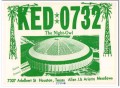 KED-0732 Allen Meadows Houston TX 1960s Vintage Postcard CB Radio QSL KED-0732 Allen Meadows Houston TX 1960s Vintage Postcard CB Radio QSL