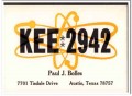KEE-2942 Paul Bolles Austin TX 1960s Vintage Postcard CB Radio QSL 4 KEE-2942 Paul Bolles Austin TX 1960s Vintage Postcard CB Radio QSL 4