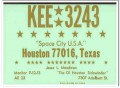 KEE-3243 Jesse Meadows Houston TX 60s Vintage Postcard CB Radio QSL 1 KEE-3243 Jesse Meadows Houston TX 60s Vintage Postcard CB Radio QSL 1