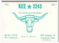 KEE-3243 Jesse Meadows Houston TX 60s Vintage Postcard CB Radio QSL 5 KEE-3243 Jesse Meadows Houston TX 60s Vintage Postcard CB Radio QSL 5