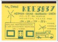 KEE-3837 Herman Shaw Houston TX 1960s Vintage Postcard CB Radio QSL 2 KEE-3837 Herman Shaw Houston TX 1960s Vintage Postcard CB Radio QSL 2