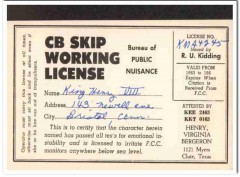 KEE-2463 Henry Bergeron Clute Texas 1960s Vintage Postcard CB QSL Card KEE-2463 Henry Bergeron Clute Texas 1960s Vintage Postcard CB QSL Card