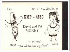 KMP-4660 David Money Wichita Falls Texas 1960s Vintage Postcard CB QSL KMP-4660 David Money Wichita Falls Texas 1960s Vintage Postcard CB QSL