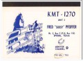 KMT-1270 Fred Pfeiffer Spring TX 1960s Vintage Postcard CB QSL Card 1 KMT-1270 Fred Pfeiffer Spring TX 1960s Vintage Postcard CB QSL Card 1