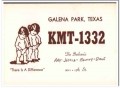 KMT-1332 Ray Burleson Galena Park T 1960s Vintage Postcard CB QSL 1 KMT-1332 Ray Burleson Galena Park T 1960s Vintage Postcard CB QSL 1
