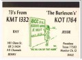 KMT-1332 Ray Burleson Galena Park TX 1960s Vintage Postcard CB QSL 2 KMT-1332 Ray Burleson Galena Park TX 1960s Vintage Postcard CB QSL 2