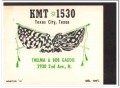 KMT-1530 Bob Gaddis Texas City TX 60s Vintage Postcard CB Radio QSL 2 KMT-1530 Bob Gaddis Texas City TX 60s Vintage Postcard CB Radio QSL 2