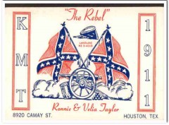 KMT-1911 Ronnie Taylor Houston Texas 1960s Vintage Postcard CB QSL KMT-1911 Ronnie Taylor Houston Texas 1960s Vintage Postcard CB QSL