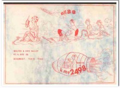 KMT-2498 Walter Hailey Beaumont Texas 1960s Vintage Postcard CB QSL 3 KMT-2498 Walter Hailey Beaumont Texas 1960s Vintage Postcard CB QSL 3
