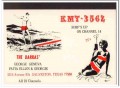 KMT-3562 George Darras Galveston Texas 1960s Vintage Postcard CB QSL