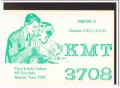KMT-3708 Floyd Cothran Houston Texas 1960s Vintage Postcard CB QSL 2