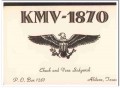 KMV-1870 Charles Sedgwick Abilene TX 1960s Vintage Postcard CB QSL 2
