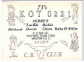 KOT-0221 Richie Serbe Baytown TX 1960s Vintage Postcard CB QSL Card 2