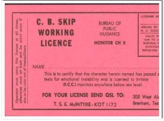 KOT-1172 T S E McIntyre Brenham Texas 1960s Vintage Postcard CB QSL 1