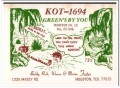 KOT-1694 Buddy Foster Houston Texas 1960s Vintage Postcard CB QSL 3