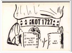 KOT-1727 James Bartlett Cleveland Texas 1960s Vintage Postcard CB QSL