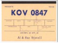 KOV-0847 Al Stovall Mesquite TX 1960s Vintage Postcard CB QSL Card 3 KOV-0847 Al Stovall Mesquite TX 1960s Vintage Postcard CB QSL Card 3