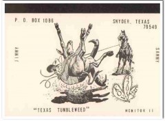KOV-4205 Jimmy Sammy Snyder Texas 1960s Vintage Postcard CB QSL Card