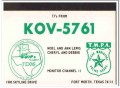 KOV-5761 Noel Lewis Ft Worth TX 1960s Vintage Postcard CB QSL Card 1