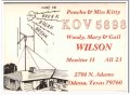 KOV-5898 Woody Wilson Odessa TX 1960s Vintage Postcard CB QSL Card 1