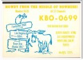 KBO-0699 Jerry King Ventura CA 1960s Vintage Postcard CB QSL Card 1