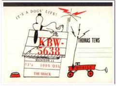 KBW-5638 Thomas Tews California 1960s Vintage Postcard CB QSL Card KBW-5638 Thomas Tews California 1960s Vintage Postcard CB QSL Card