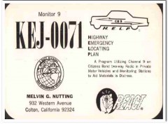 KEJ-0071 Melvin G Nutting Colton CA 1960s Vintage Postcard CB QSL KEJ-0071 Melvin G Nutting Colton CA 1960s Vintage Postcard CB QSL