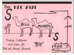 KFC-2921 Bill Scamell Vallejo CA 1960s Vintage Postcard CB QSL 1 KFC-2921 Bill Scamell Vallejo CA 1960s Vintage Postcard CB QSL 1
