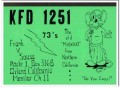 KFD-1251 Frank Sousa Orland CA 1960s Vintage Postcard CB QSL Card 1 KFD-1251 Frank Sousa Orland CA 1960s Vintage Postcard CB QSL Card 1