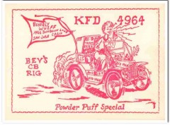 KFD-4964 Beverly Wulff San Jose CA 1960s Vintage Postcard CB QSL KFD-4964 Beverly Wulff San Jose CA 1960s Vintage Postcard CB QSL