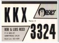 KKX-3324 Bob Reed Sunnymead CA 1960s Vintage Postcard CB QSL Card 1 KKX-3324 Bob Reed Sunnymead CA 1960s Vintage Postcard CB QSL Card 1