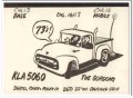 KLA-5060 Roger Gordon Oakland CA 1960s Vintage Postcard CB QSL 1