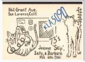 KLA-5090 Skip Jeanne San Lorenzo CA 1960s Vintage Postcard CB QSL 2
