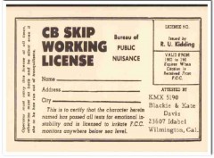 KMX-5190 Blackie Davis Wilmington CA 1960s Vintage Postcard CB QSL