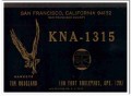 KNA-1315 Tim Hoagland San Francisco CA 1960s Vintage Postcard CB QSL 1