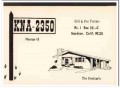 KNA-2350 Bill Fortino Stockton CA 1960s Vintage Postcard CB QSL 2