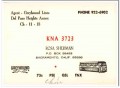 KNA-3723 Rosa Sherman Sacramento CA 1960s Vintage Postcard CB QSL 3 KNA-3723 Rosa Sherman Sacramento CA 1960s Vintage Postcard CB QSL 3