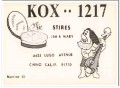 KOX-1217 Jim Stires Chino CA 1960s Vintage Postcard CB QSL Card 2 KOX-1217 Jim Stires Chino CA 1960s Vintage Postcard CB QSL Card 2