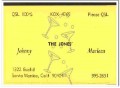 KOX-4765 Johnny Jones Santa Monica CA 1960s Vintage Postcard CB QSL 2