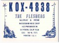 KOX-4838 Murray Flesher La Mirada CA 1960s Vintage Postcard CB QSL 3