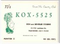 KOX-5525 Don Stebbins Palm Desert CA 1960s Vintage Postcard CB QSL 2
