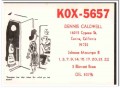 KOX-5657 Dennis Caldwell Covina CA 1960s Vintage Postcard CB QSL 2 KOX-5657 Dennis Caldwell Covina CA 1960s Vintage Postcard CB QSL 2