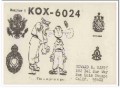 KOX-6024 Howard Happy San Luis Obispo CA 60s Vintage Postcard CB QSL 2